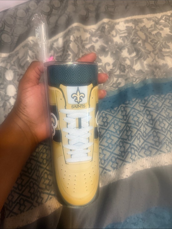 Other - New Orleans Yellow Sneaker Tumbler - Team Logo NEVER Used